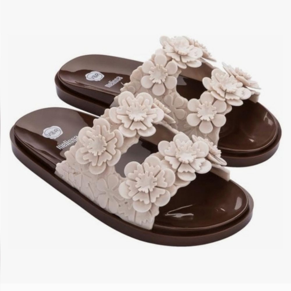 Melissa × Viktor & Rolf Blossom Flowers Plastic Flip Flop Sandals